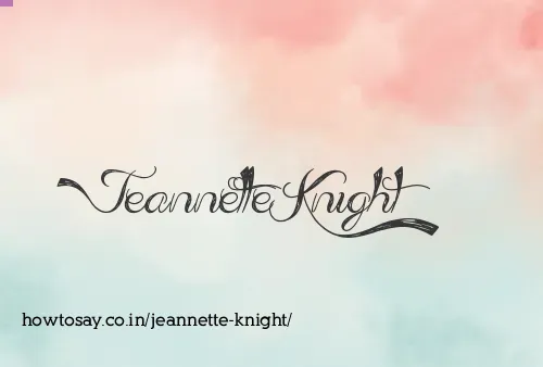 Jeannette Knight