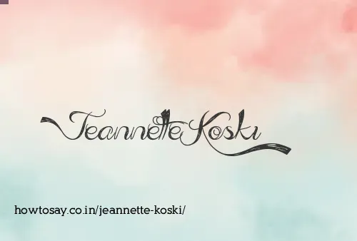 Jeannette Koski
