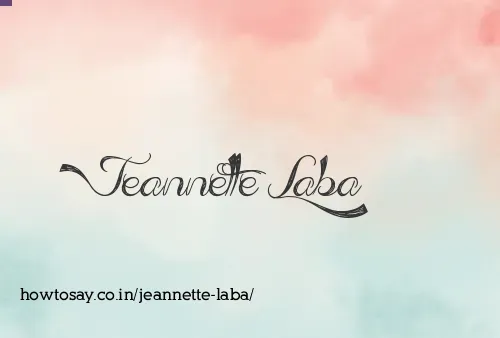 Jeannette Laba