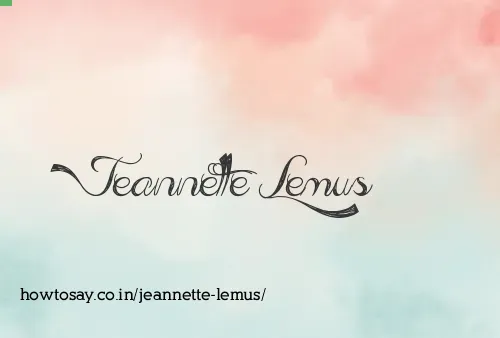 Jeannette Lemus