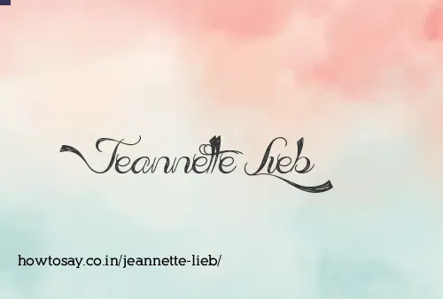 Jeannette Lieb