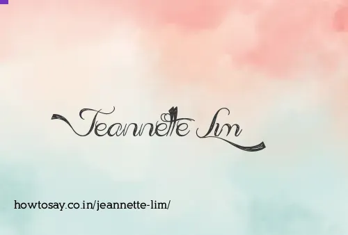 Jeannette Lim