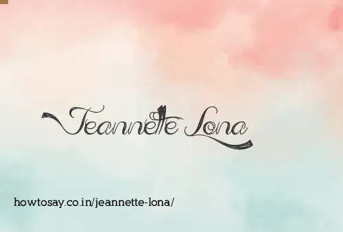 Jeannette Lona