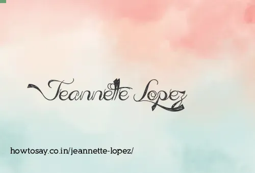 Jeannette Lopez