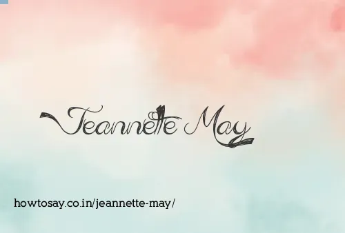 Jeannette May