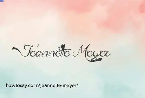Jeannette Meyer