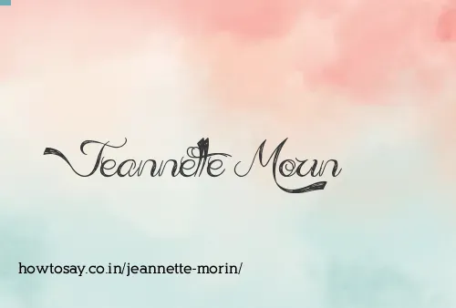 Jeannette Morin