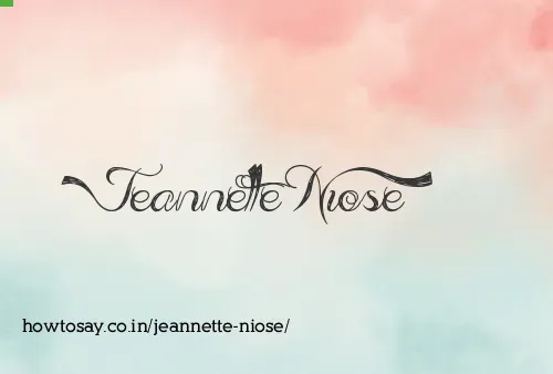 Jeannette Niose