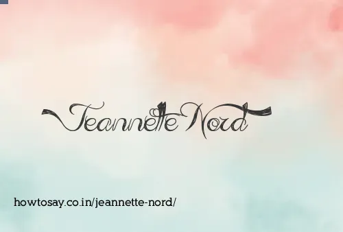 Jeannette Nord