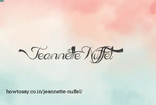 Jeannette Nuffel