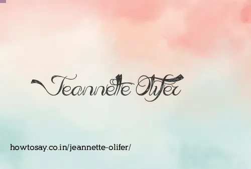 Jeannette Olifer