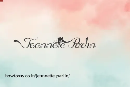 Jeannette Parlin