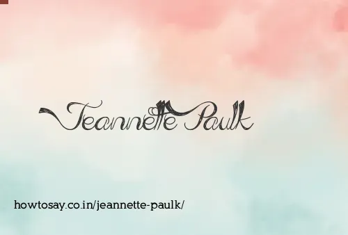 Jeannette Paulk