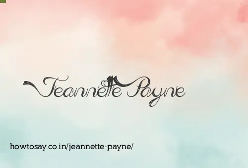 Jeannette Payne