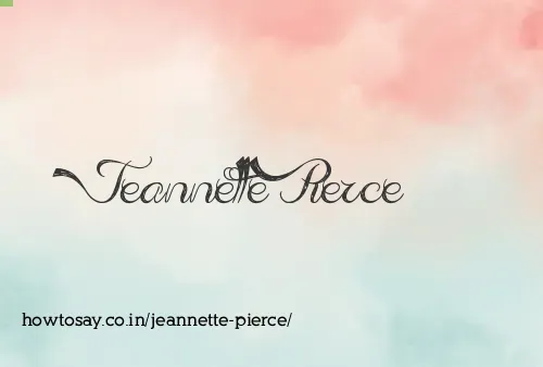 Jeannette Pierce
