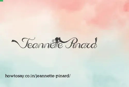 Jeannette Pinard