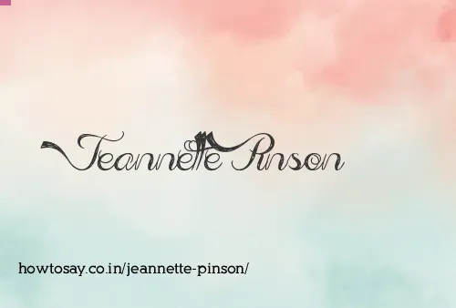 Jeannette Pinson