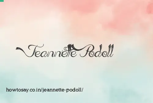 Jeannette Podoll