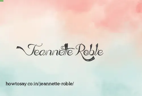Jeannette Roble