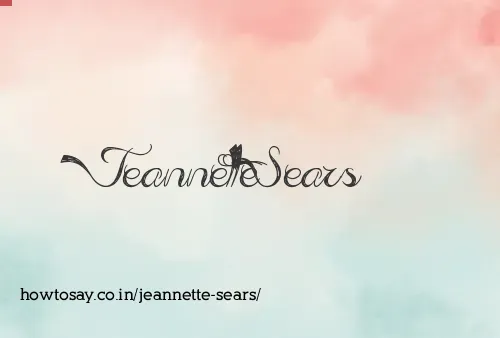 Jeannette Sears