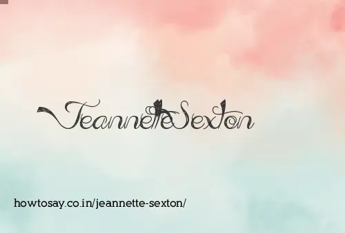Jeannette Sexton