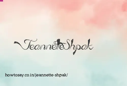 Jeannette Shpak