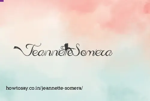 Jeannette Somera