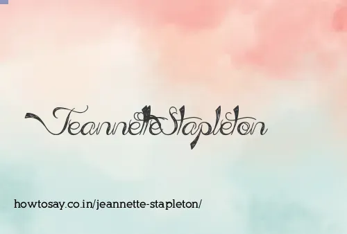Jeannette Stapleton
