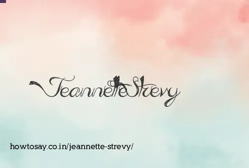 Jeannette Strevy