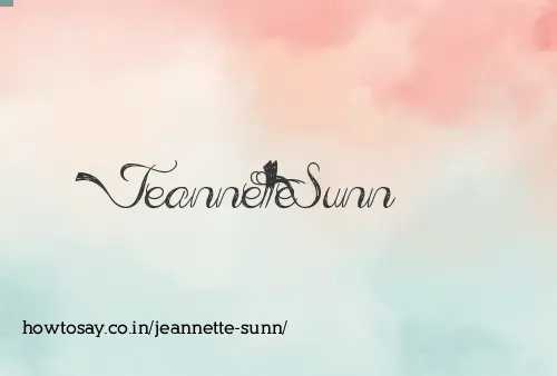 Jeannette Sunn