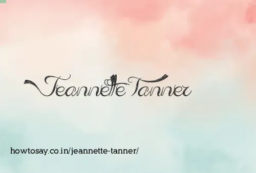 Jeannette Tanner