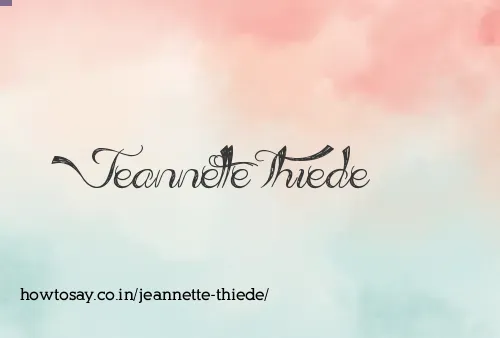 Jeannette Thiede