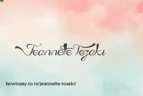 Jeannette Tozaki