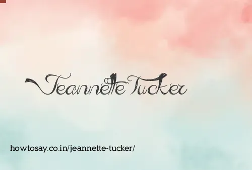 Jeannette Tucker