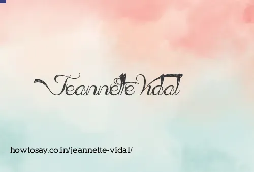 Jeannette Vidal