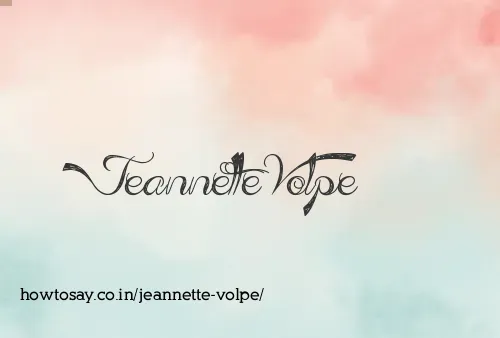 Jeannette Volpe