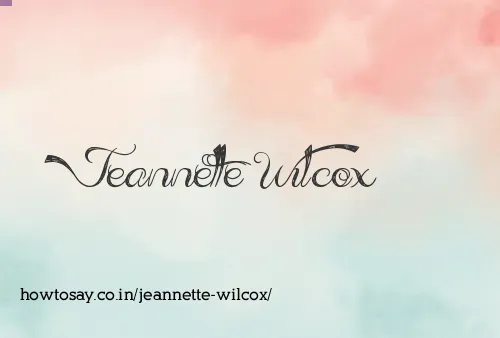 Jeannette Wilcox