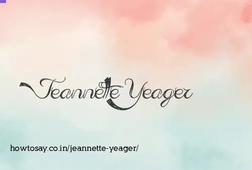 Jeannette Yeager