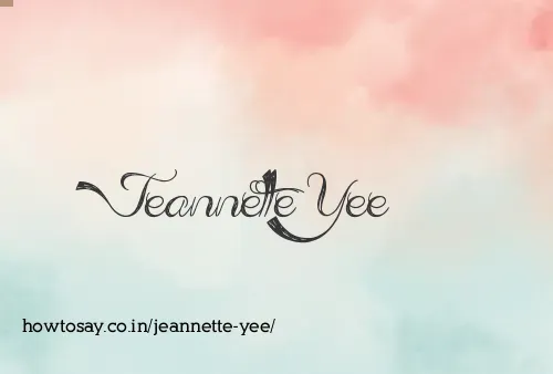 Jeannette Yee