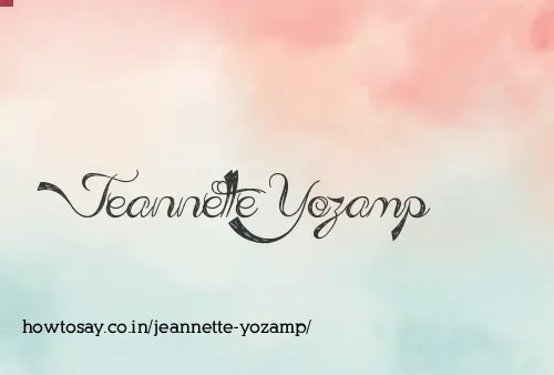 Jeannette Yozamp