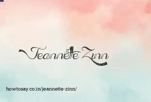 Jeannette Zinn