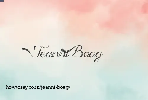 Jeanni Boag