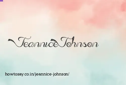 Jeannice Johnson