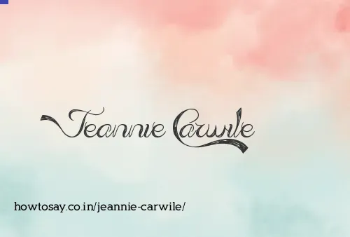 Jeannie Carwile