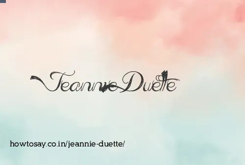 Jeannie Duette