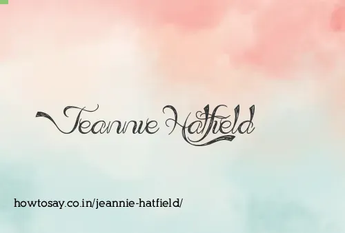 Jeannie Hatfield