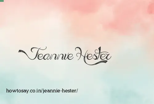 Jeannie Hester