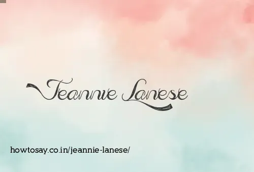 Jeannie Lanese