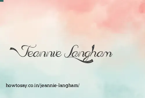 Jeannie Langham
