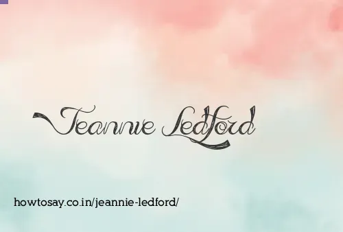 Jeannie Ledford